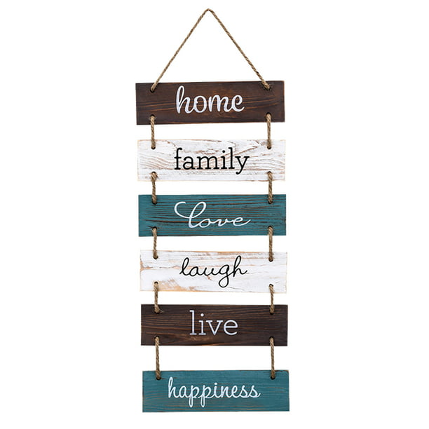 3 Pieces Rustic Wood Sign Wall Decor Live Love and Laugh Quote Sign Farmhouse...
